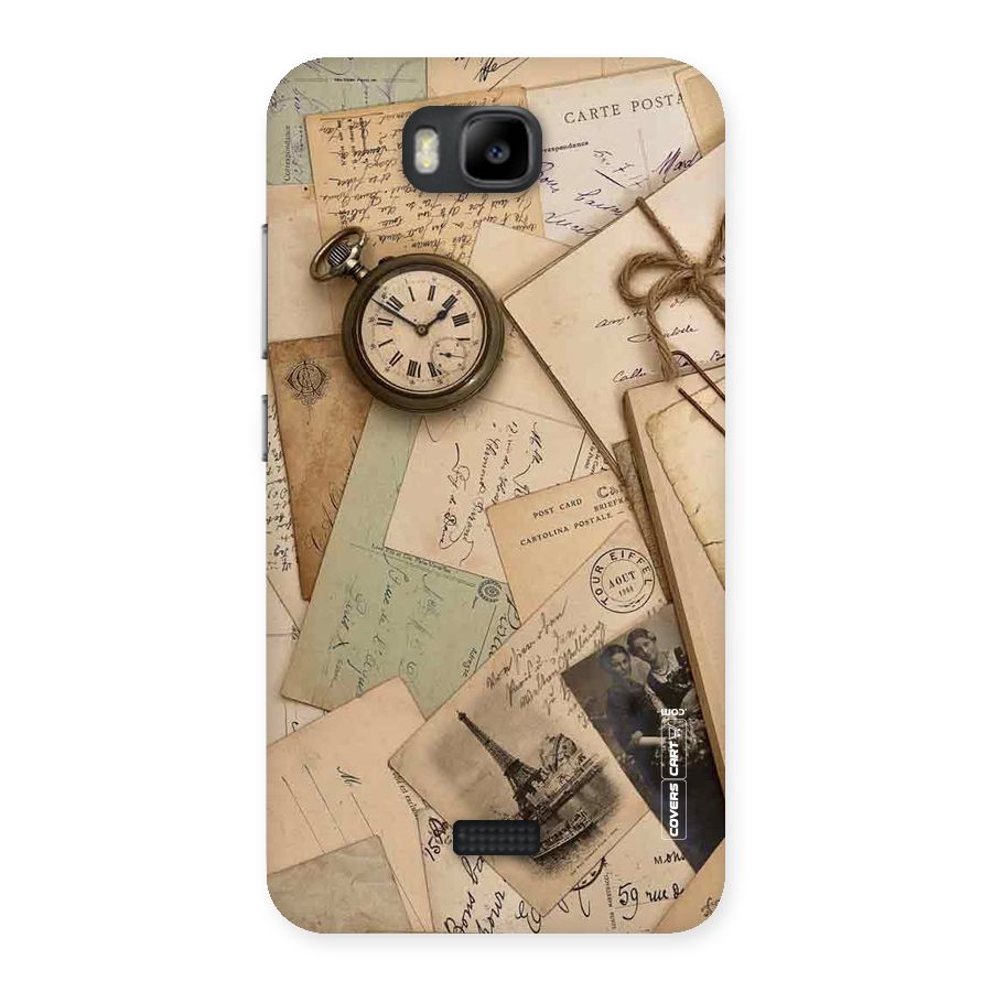 Vintage Postcards Back Case for Honor Bee