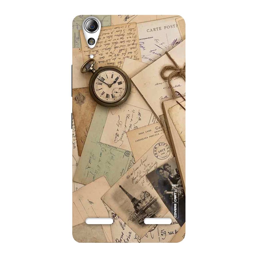 Vintage Postcards Back Case for Lenovo A6000