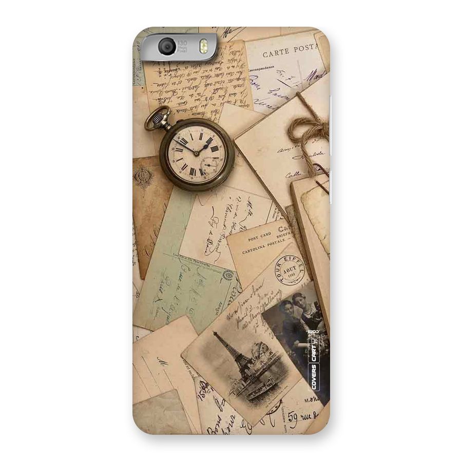 Vintage Postcards Back Case for Micromax Canvas Knight 2