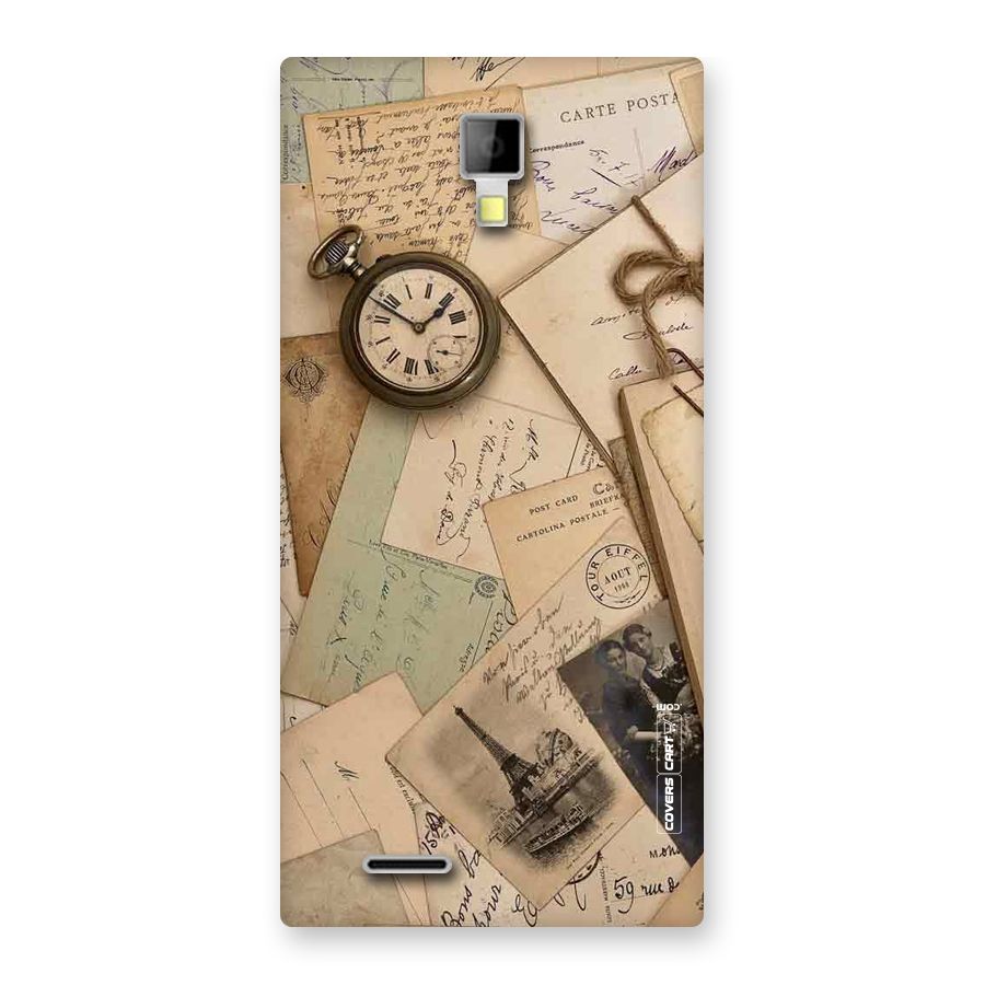 Vintage Postcards Back Case for Micromax Canvas Xpress A99