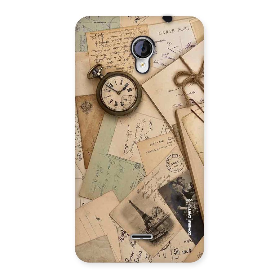 Vintage Postcards Back Case for Micromax Unite 2 A106