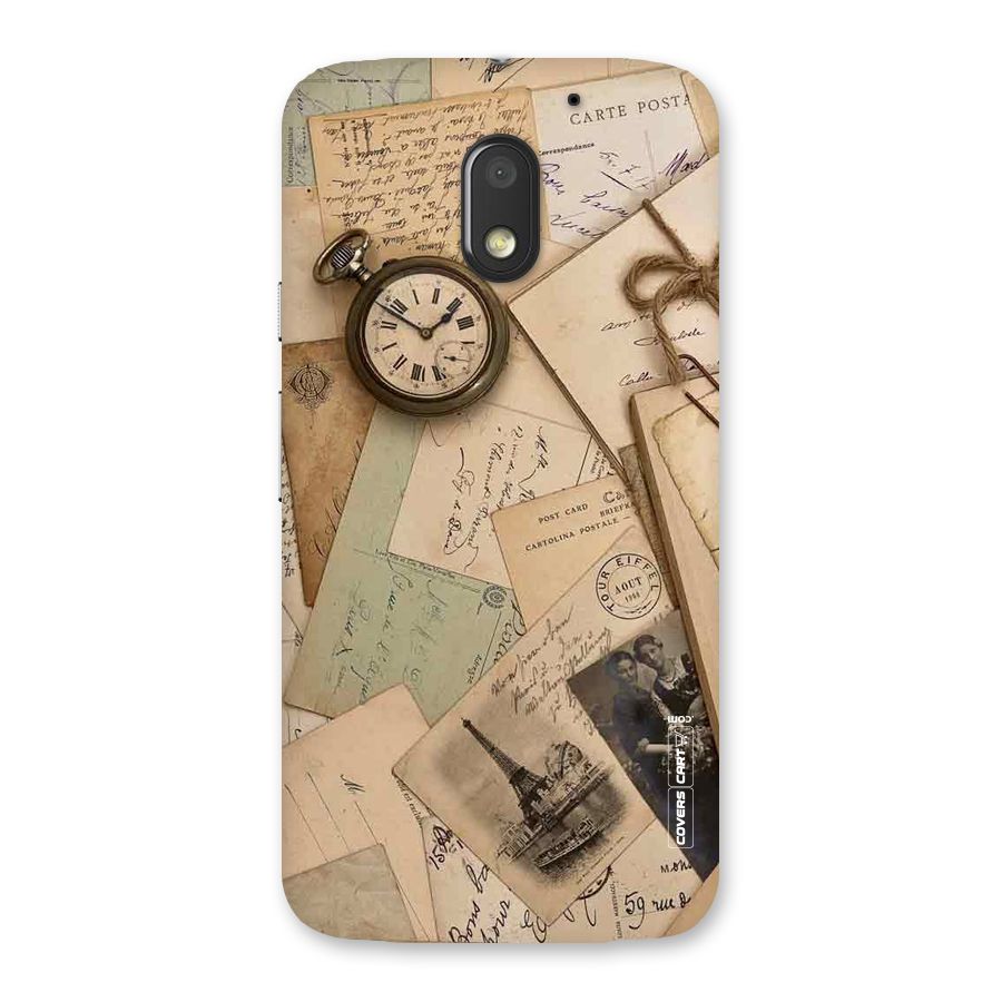 Vintage Postcards Back Case for Moto E3 Power