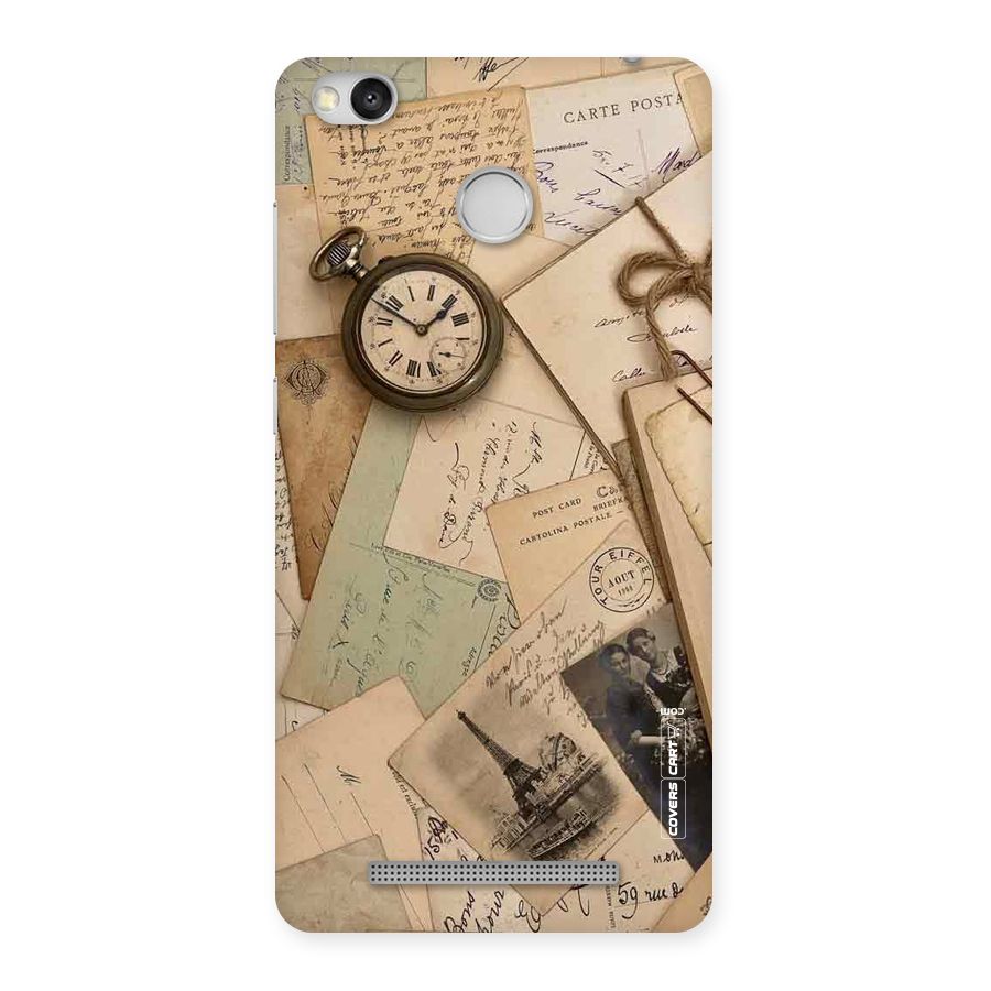 Vintage Postcards Back Case for Redmi 3S Prime