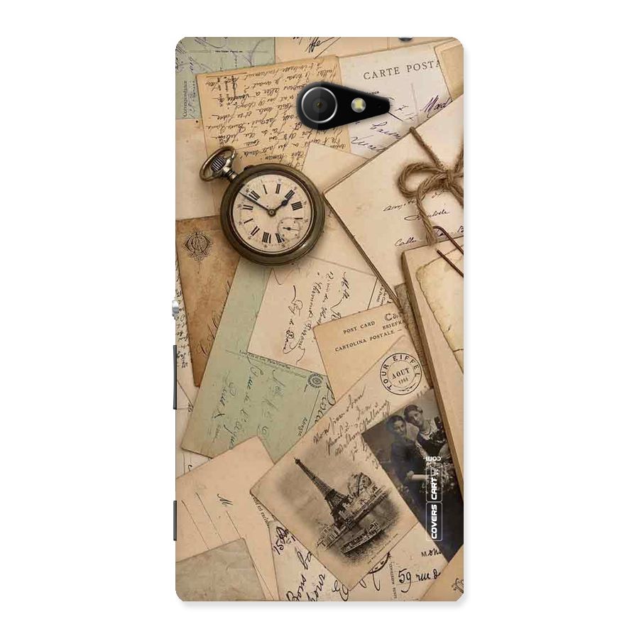 Vintage Postcards Back Case for Sony Xperia M2