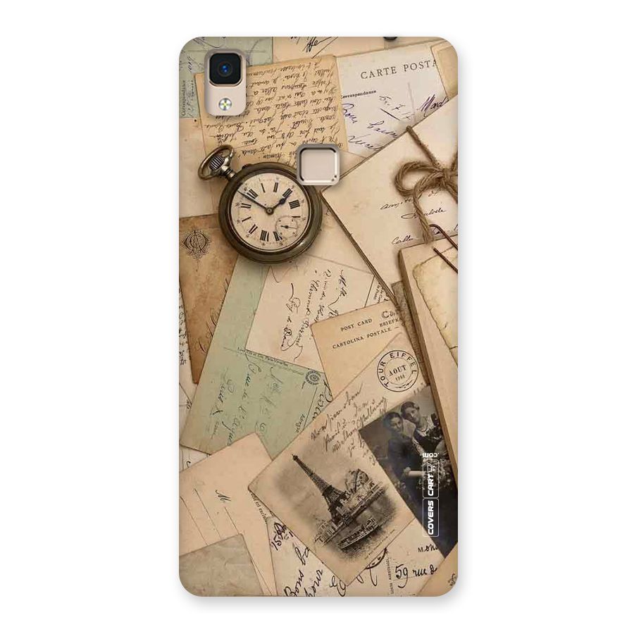 Vintage Postcards Back Case for V3 Max