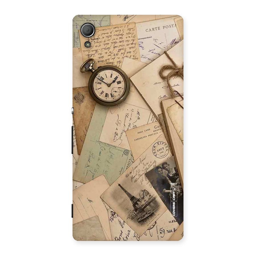 Vintage Postcards Back Case for Xperia Z4