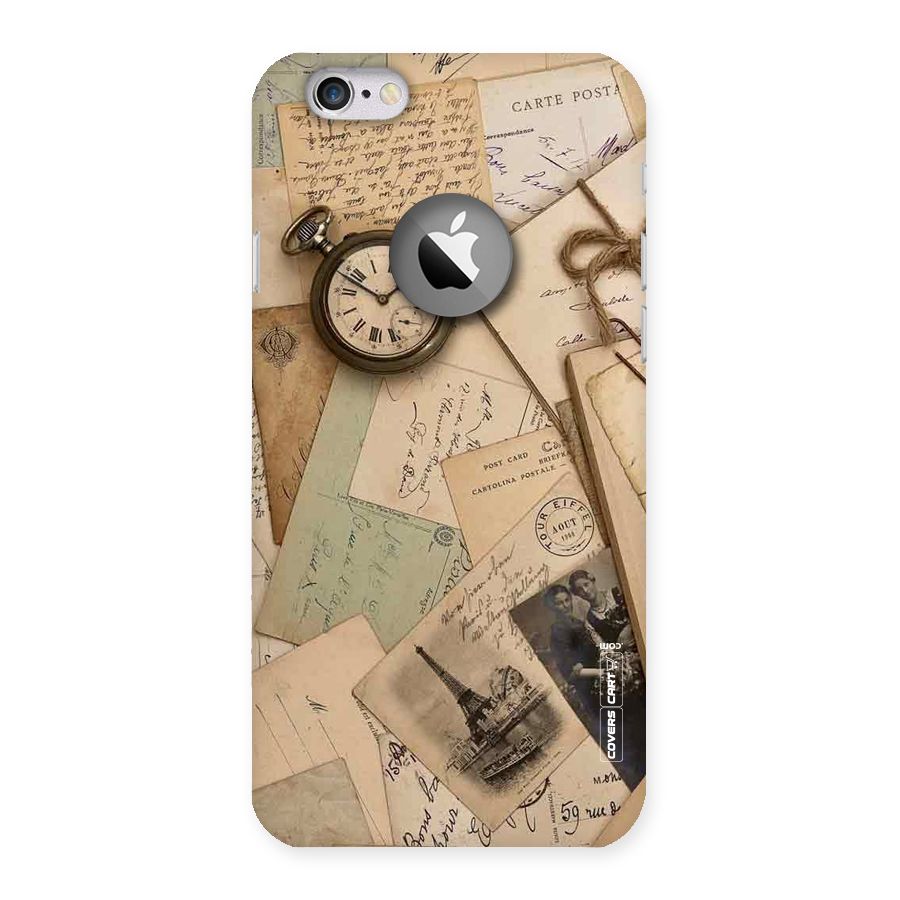 Vintage Postcards Back Case for iPhone 6 Logo Cut