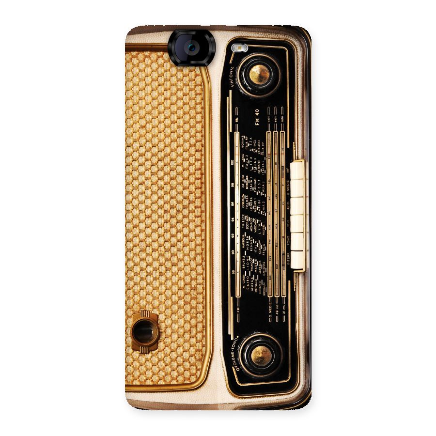 Vintage Radio Back Case for Canvas Knight A350