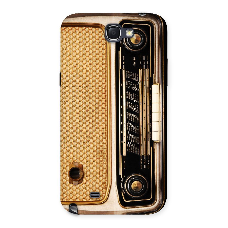 Vintage Radio Back Case for Galaxy Note 2