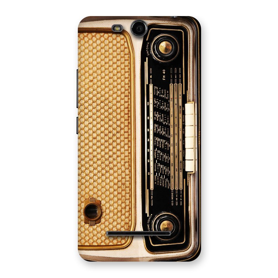 Vintage Radio Back Case for Micromax Canvas Juice 3 Q392