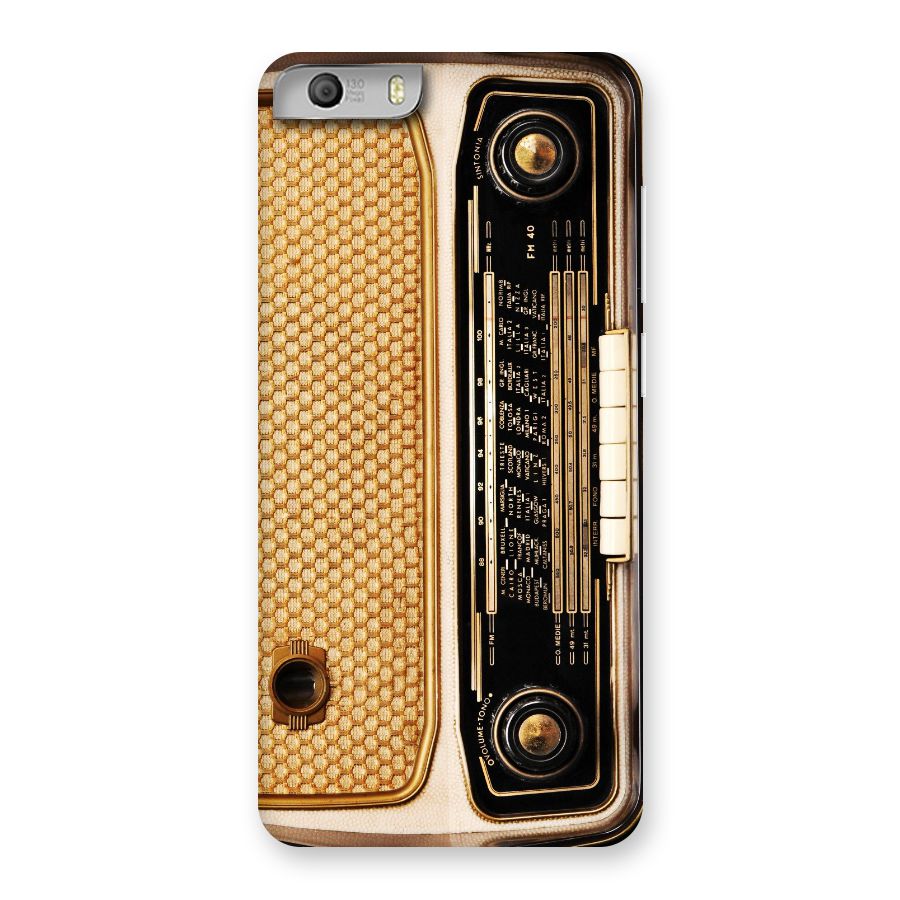 Vintage Radio Back Case for Micromax Canvas Knight 2