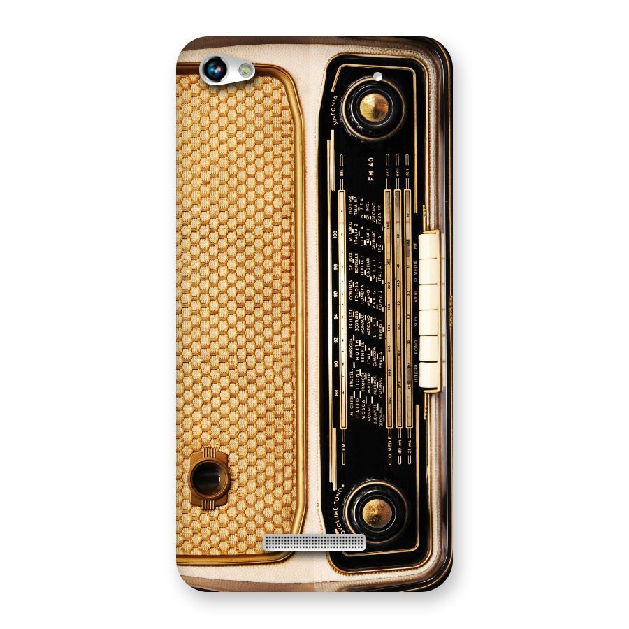 Vintage Radio Back Case for Micromax Hue 2