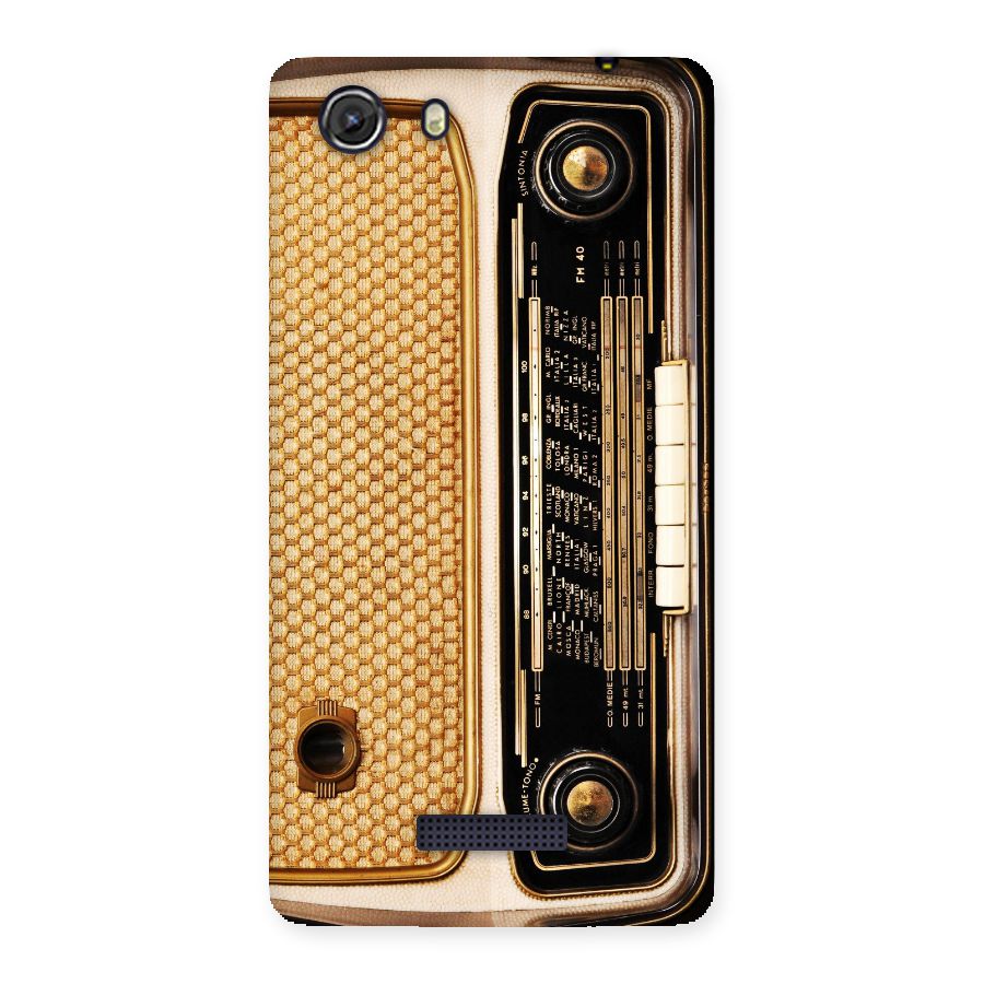 Vintage Radio Back Case for Micromax Unite 3