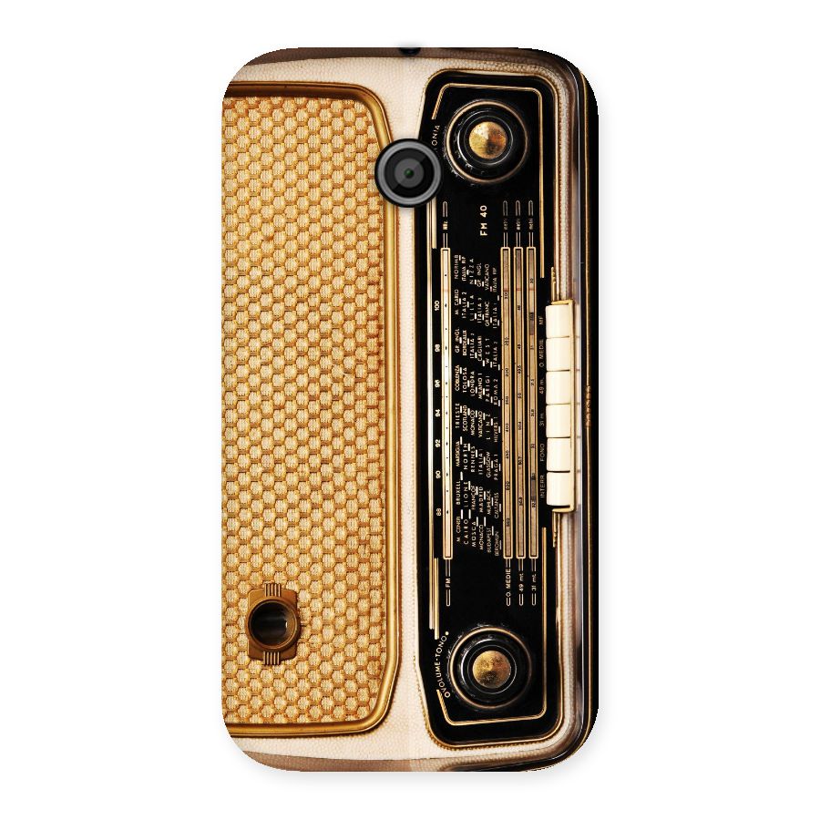 Vintage Radio Back Case for Moto E