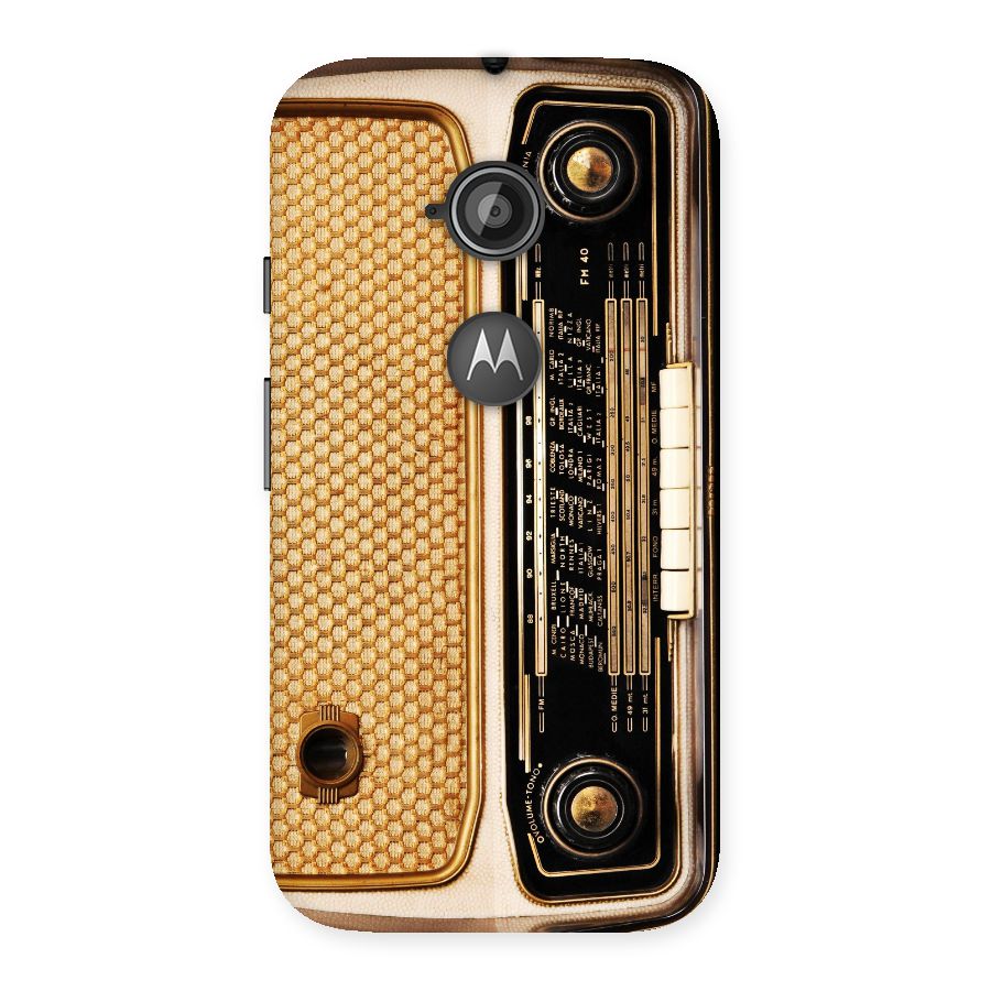 Vintage Radio Back Case for Moto E 2nd Gen