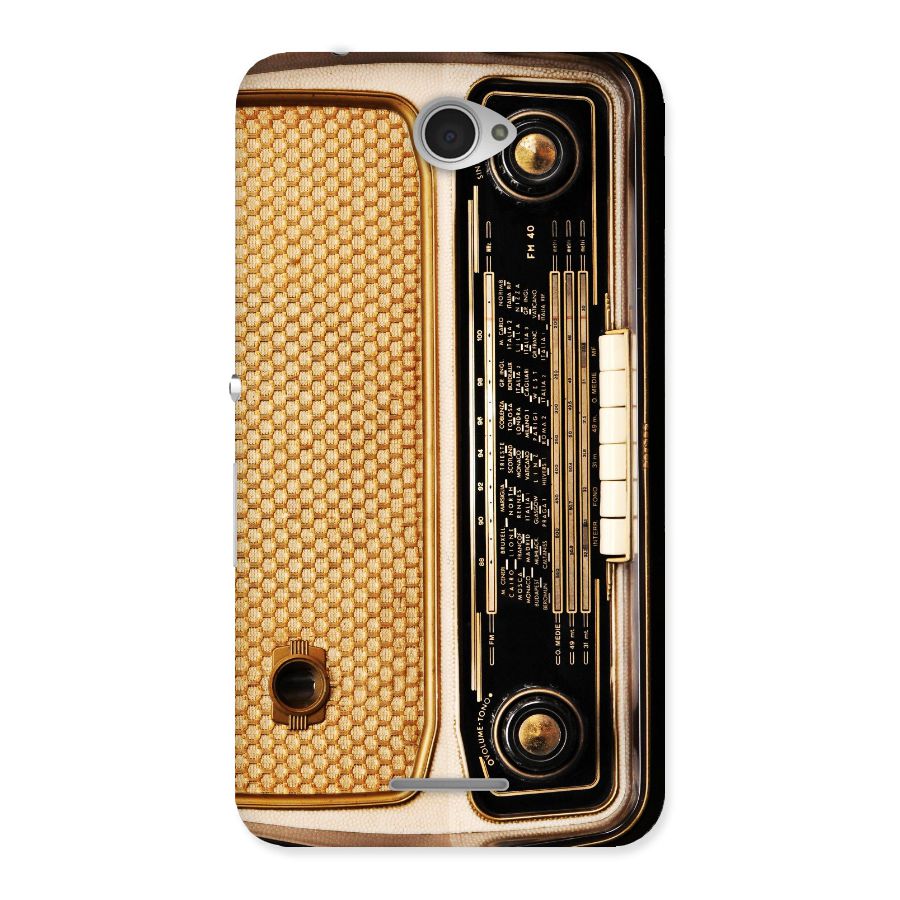 Vintage Radio Back Case for Sony Xperia E4
