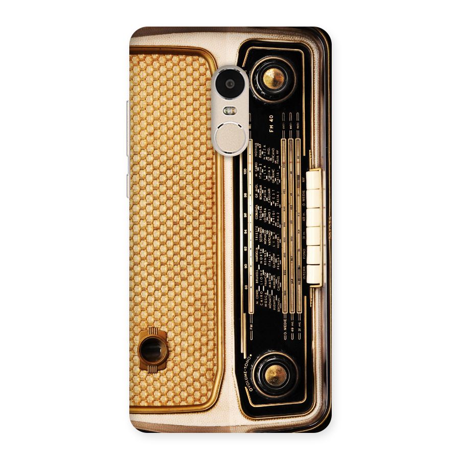 Vintage Radio Back Case for Xiaomi Redmi Note 4