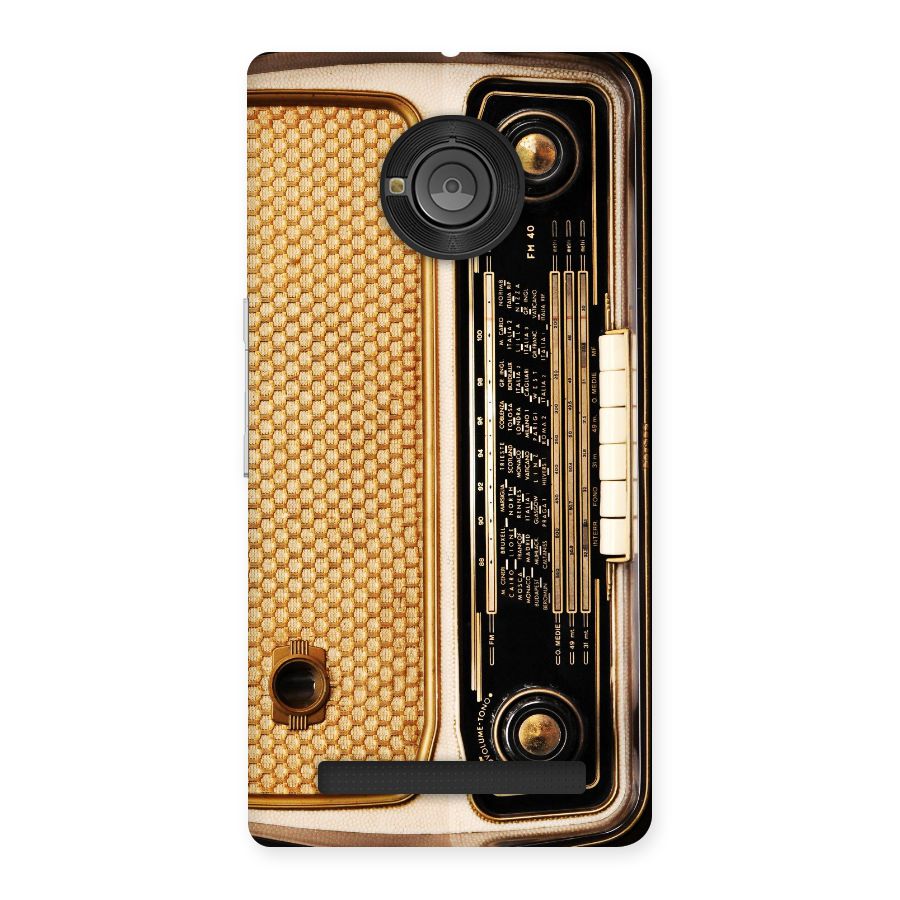 Vintage Radio Back Case for Yu Yuphoria