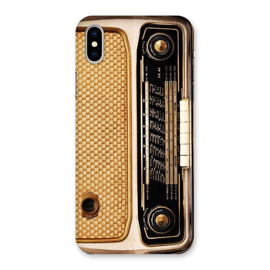 Vintage Radio Back Case for iPhone X