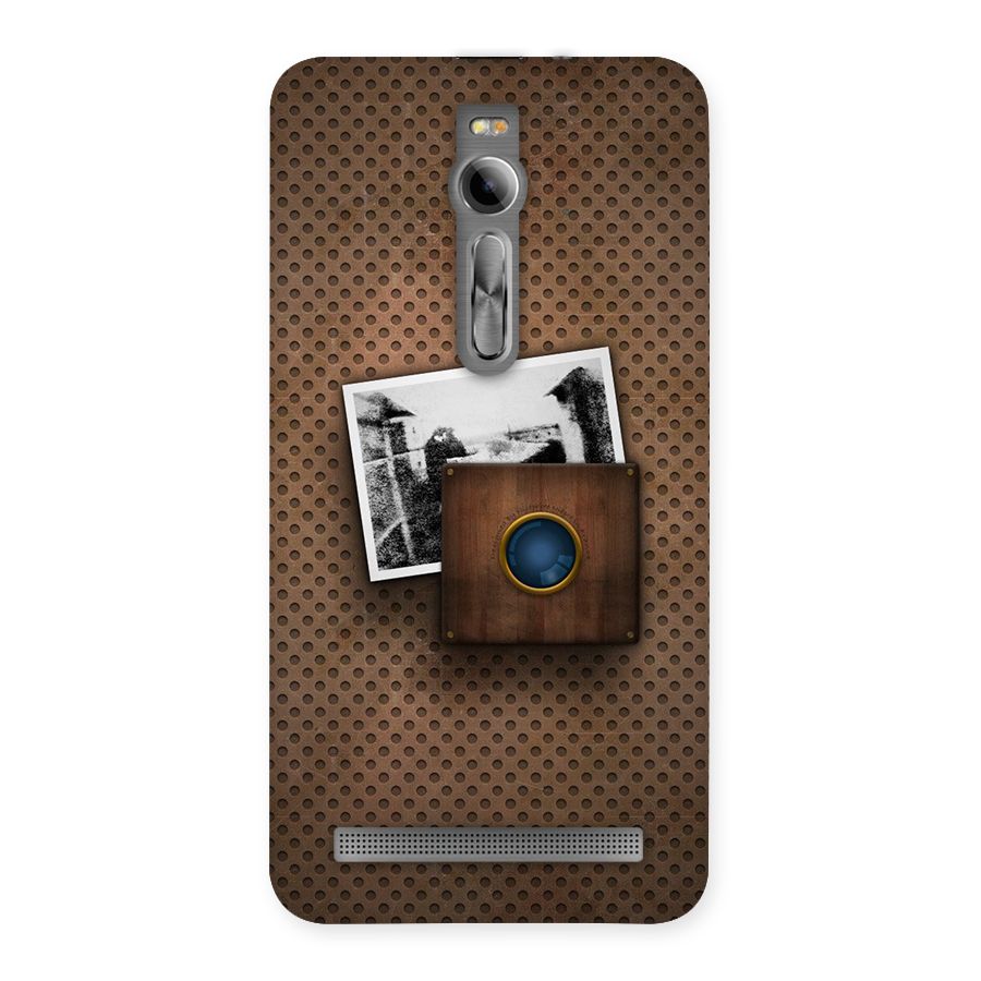 Vintage Wood Camera Back Case for Asus Zenfone 2