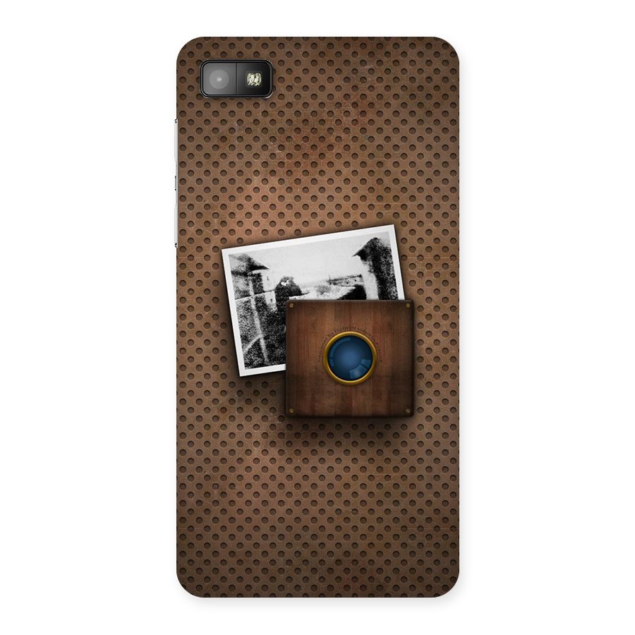 Vintage Wood Camera Back Case for Blackberry Z10