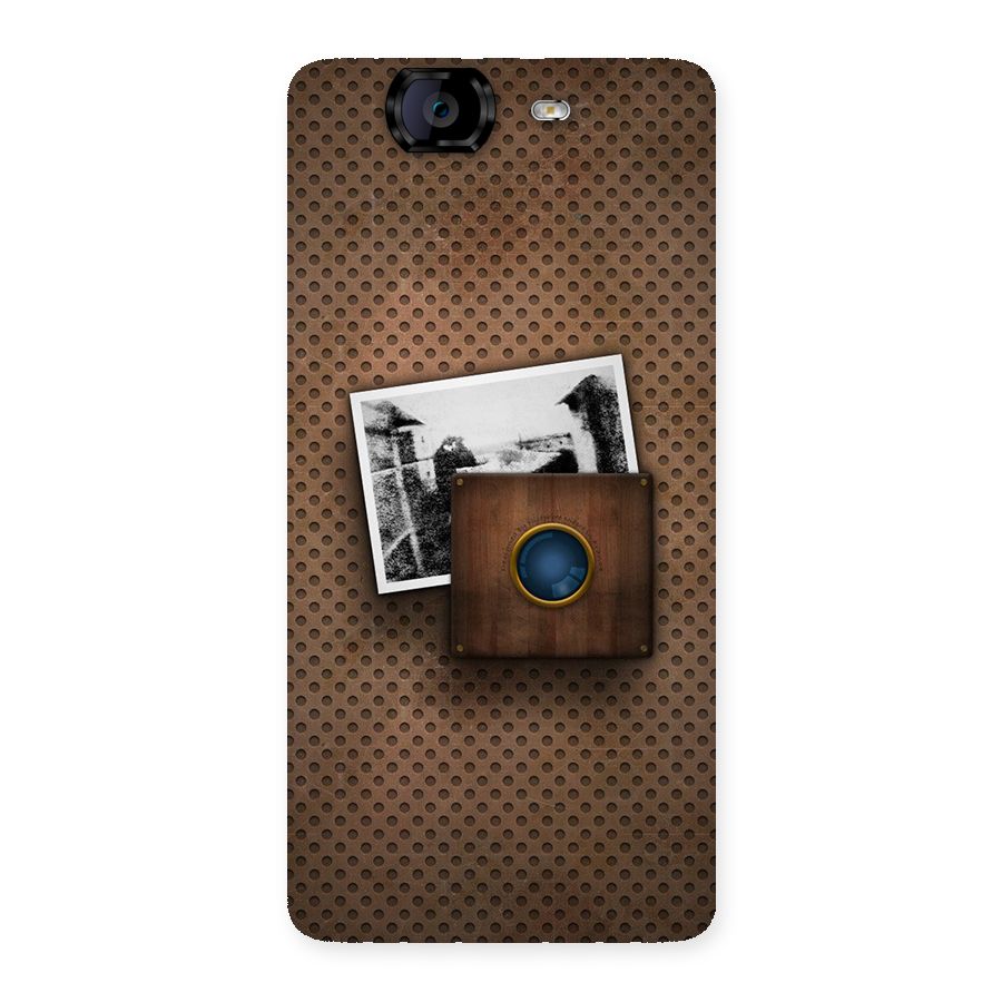 Vintage Wood Camera Back Case for Canvas Knight A350