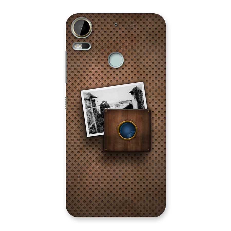 Vintage Wood Camera Back Case for Desire 10 Pro