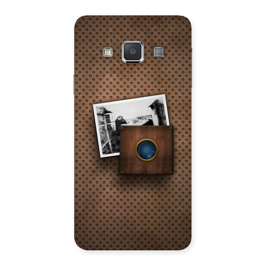 Vintage Wood Camera Back Case for Galaxy A3