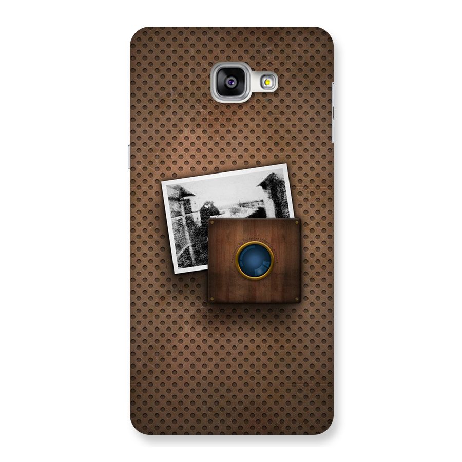 Vintage Wood Camera Back Case for Galaxy A9