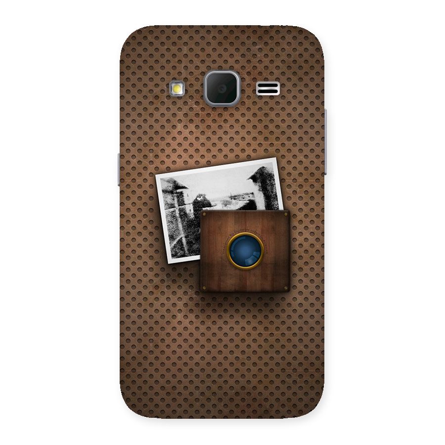 Vintage Wood Camera Back Case for Galaxy Core Prime