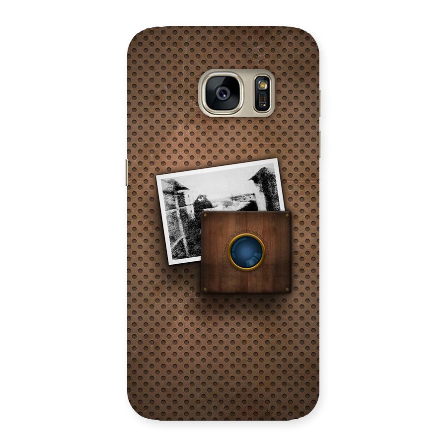 Vintage Wood Camera Back Case for Galaxy S7
