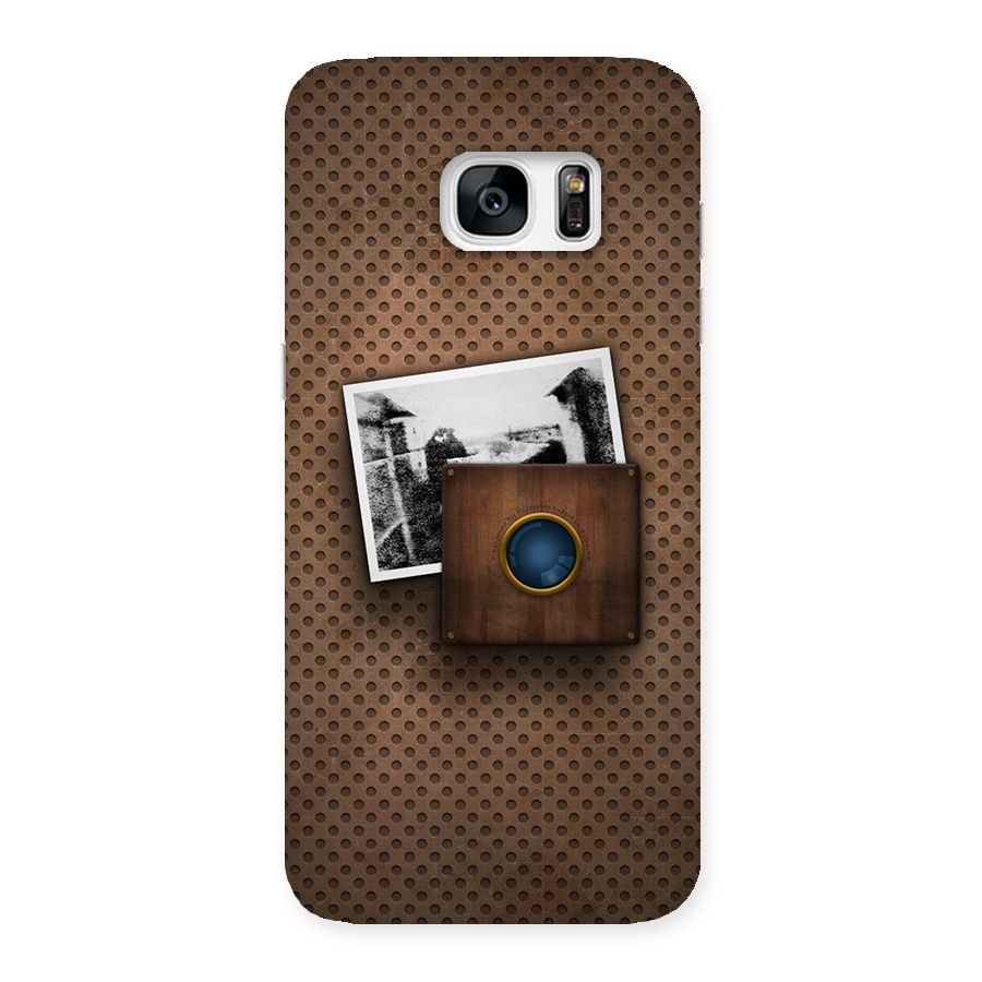 Vintage Wood Camera Back Case for Galaxy S7 Edge