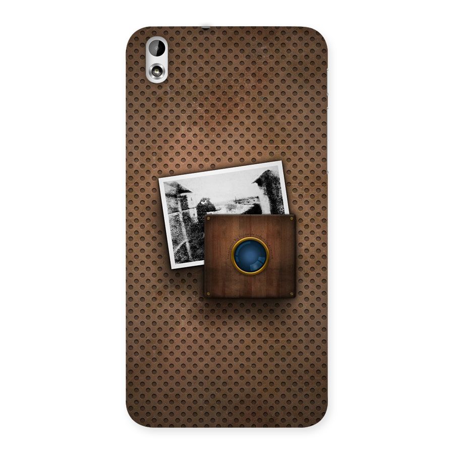 Vintage Wood Camera Back Case for HTC Desire 816s