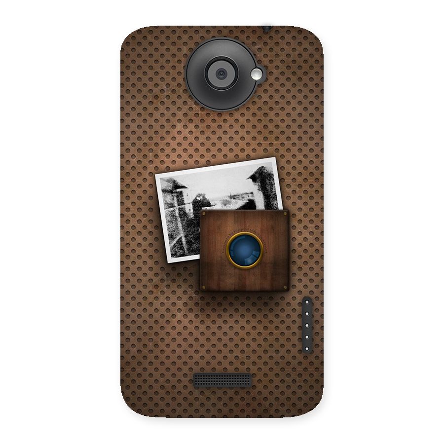 Vintage Wood Camera Back Case for HTC One X