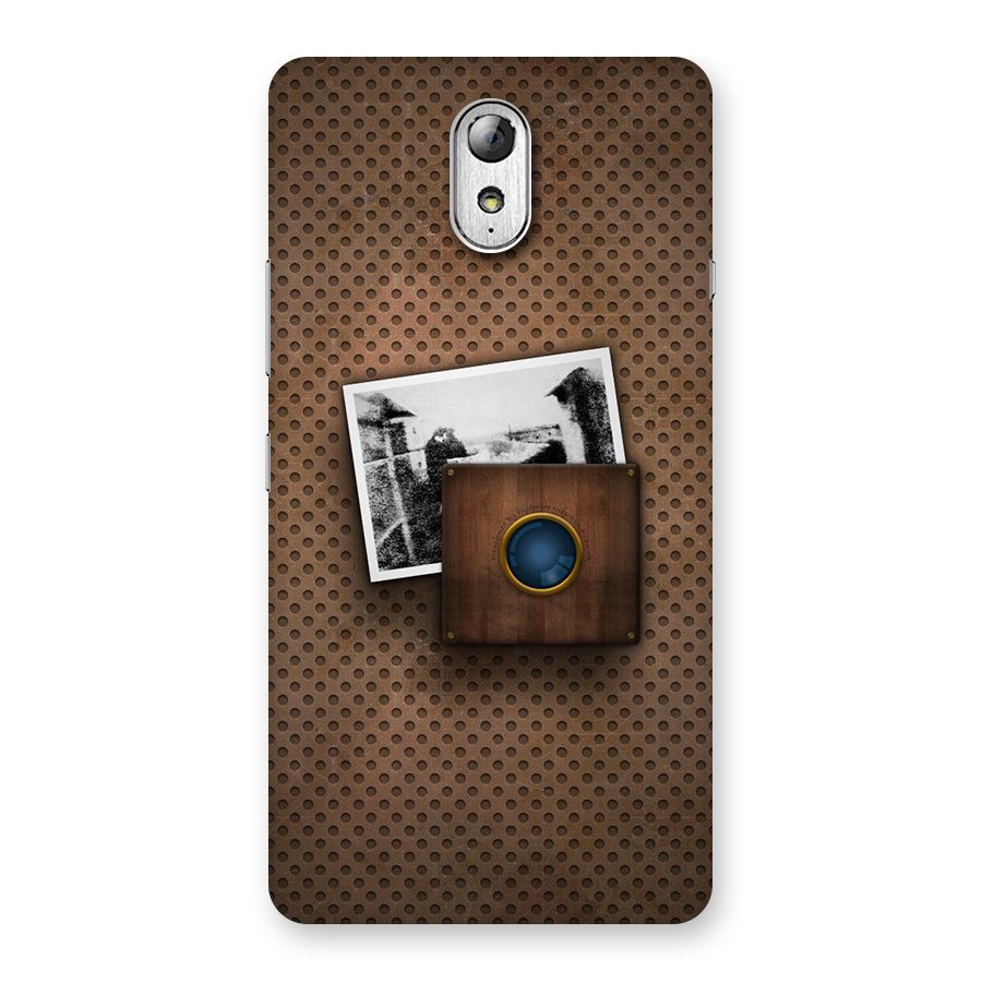 Vintage Wood Camera Back Case for Lenovo Vibe P1M