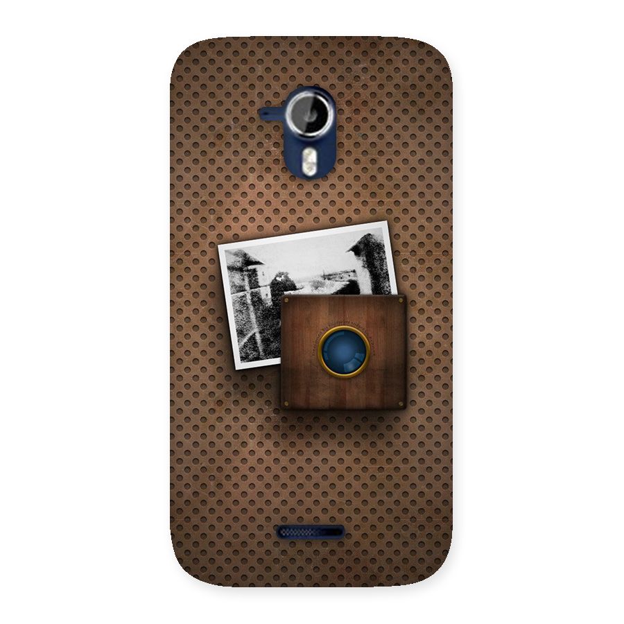 Vintage Wood Camera Back Case for Micromax Canvas Magnus A117