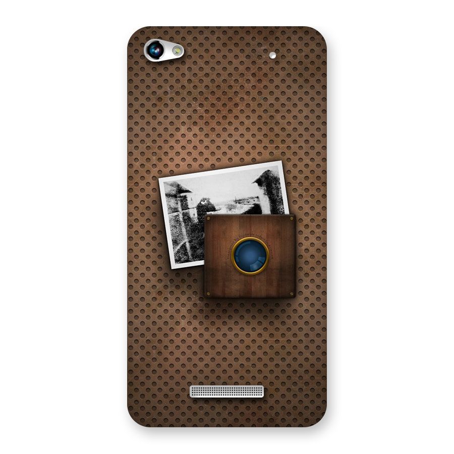 Vintage Wood Camera Back Case for Micromax Hue 2