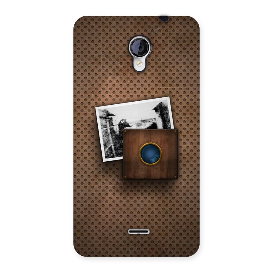 Vintage Wood Camera Back Case for Micromax Unite 2 A106