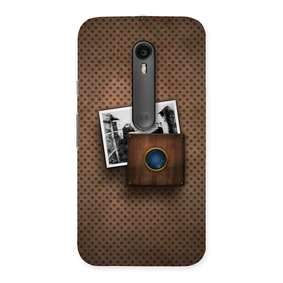Vintage Wood Camera Back Case for Moto G Turbo