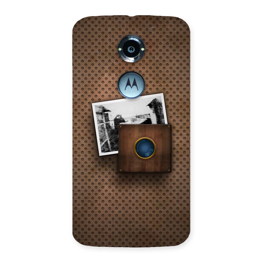 Vintage Wood Camera Back Case for Moto X 2nd Gen