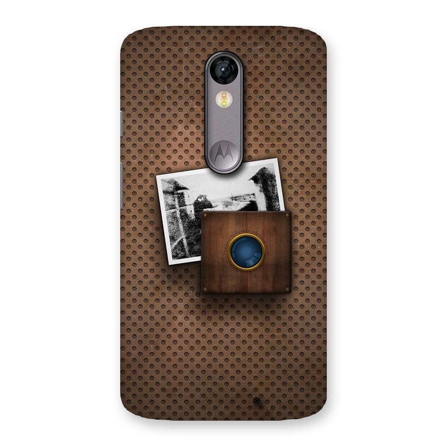 Vintage Wood Camera Back Case for Moto X Force