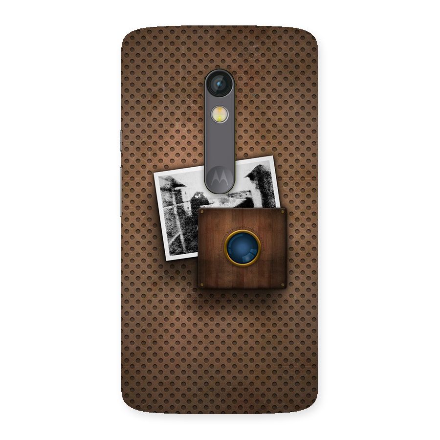 Vintage Wood Camera Back Case for Moto X Play