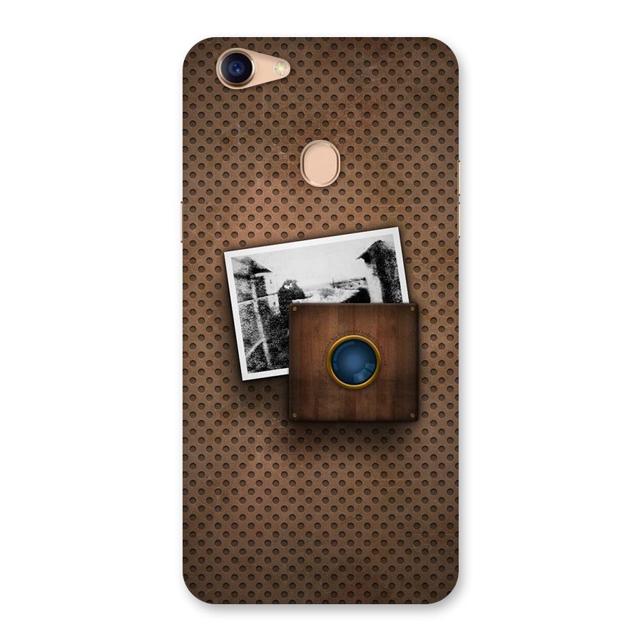 Vintage Wood Camera Back Case for Oppo F5