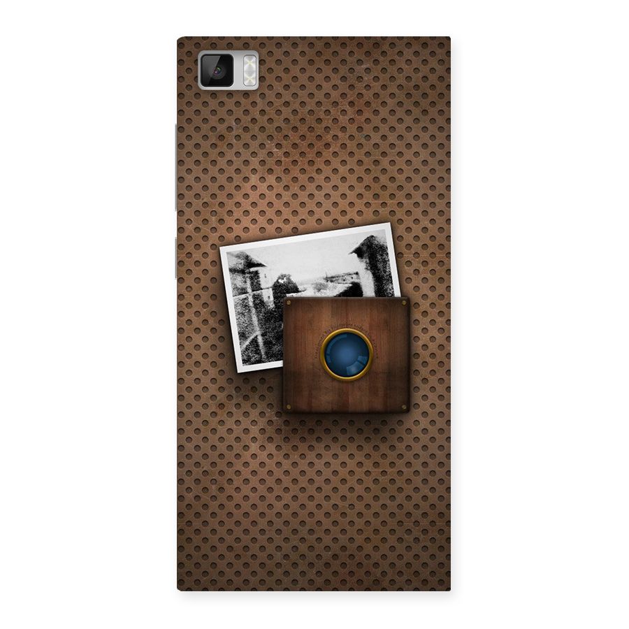 Vintage Wood Camera Back Case for Xiaomi Mi3