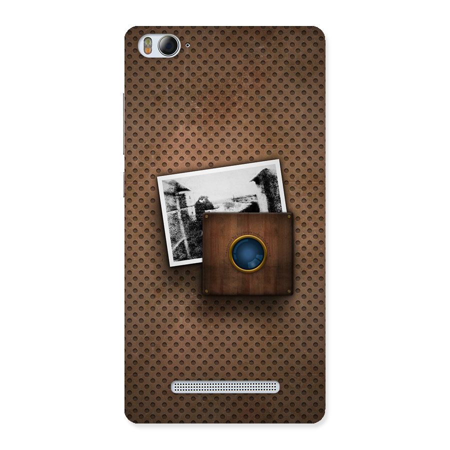 Vintage Wood Camera Back Case for Xiaomi Mi4i
