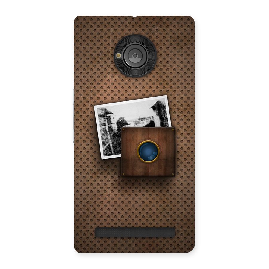 Vintage Wood Camera Back Case for Yu Yuphoria