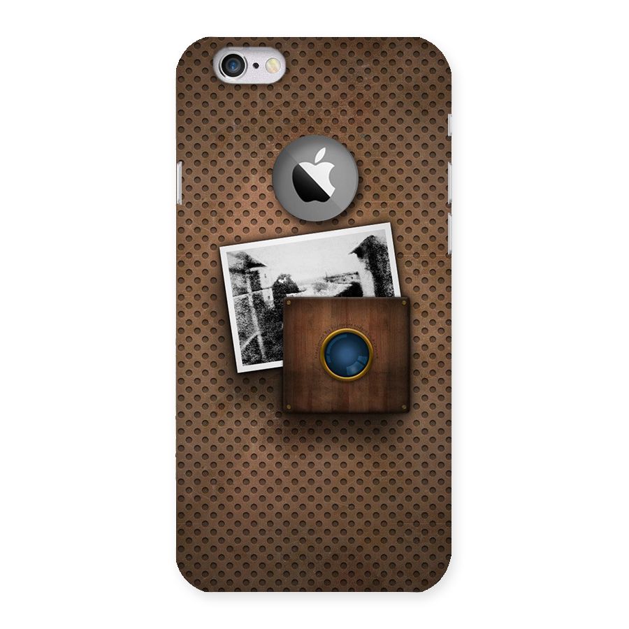 Vintage Wood Camera Back Case for iPhone 6 Logo Cut
