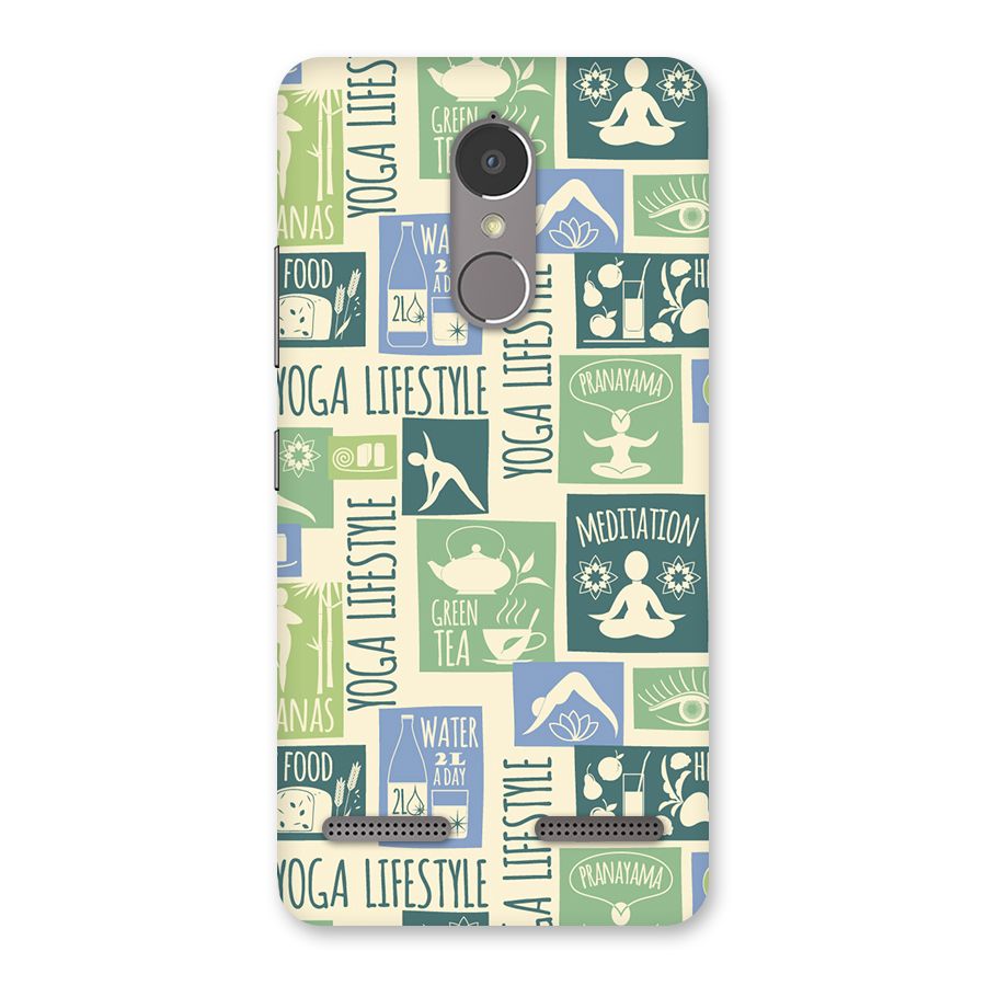 Vintage Yoga Lifestyle Back Case for Lenovo K6