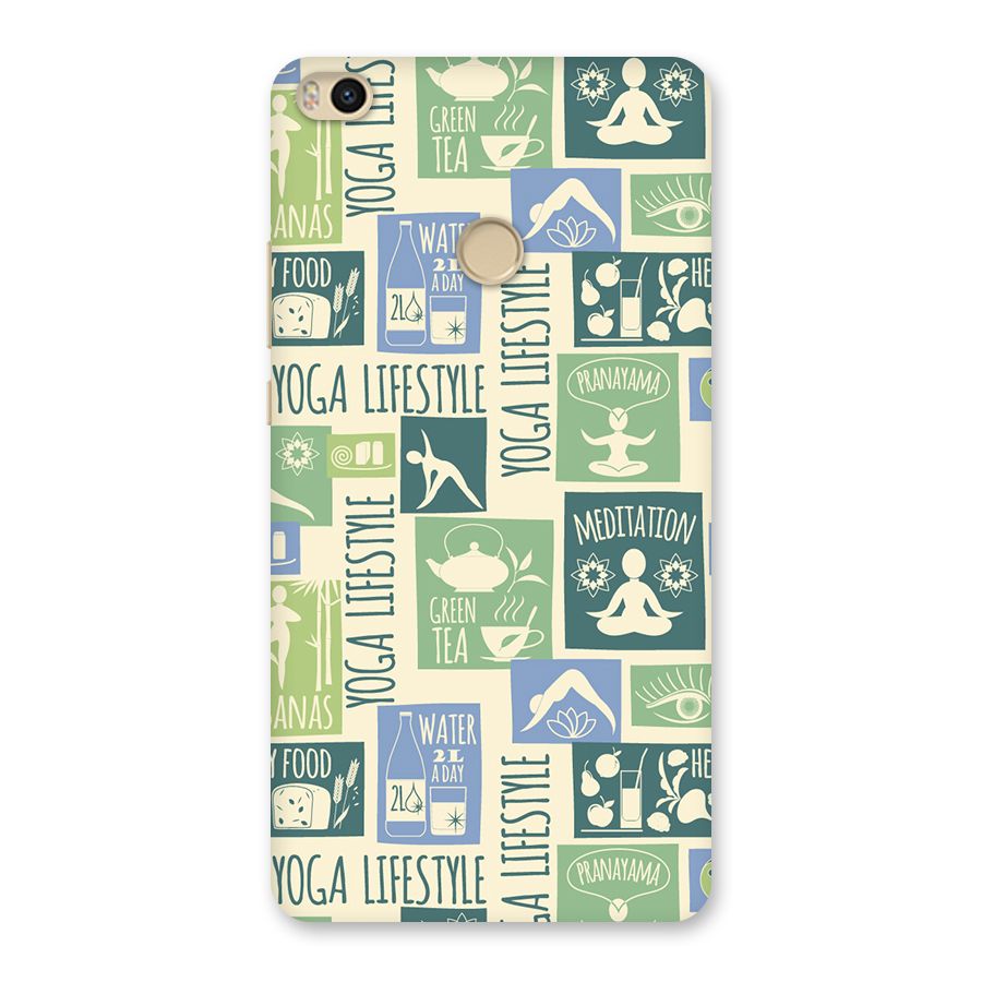 Vintage Yoga Lifestyle Back Case for Mi Max 2