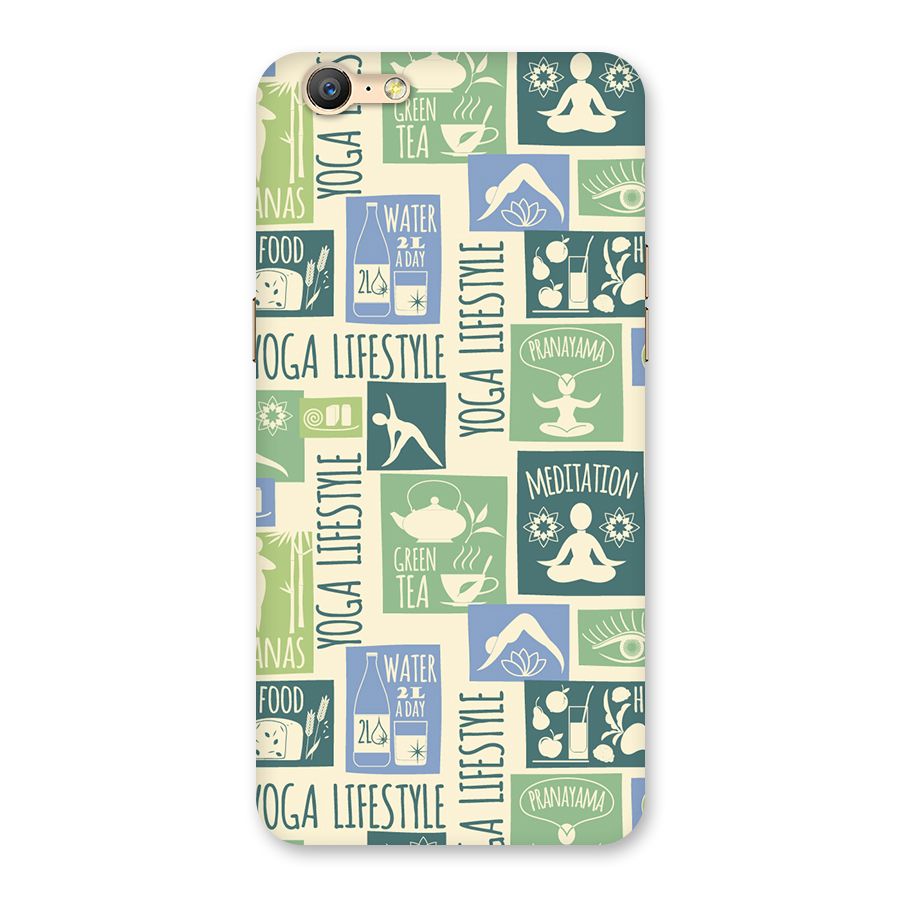 Vintage Yoga Lifestyle Back Case for Oppo A57